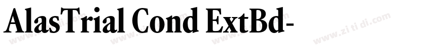 AlasTrial Cond ExtBd字体转换 AlasTrial Cond ExtBd字体转换